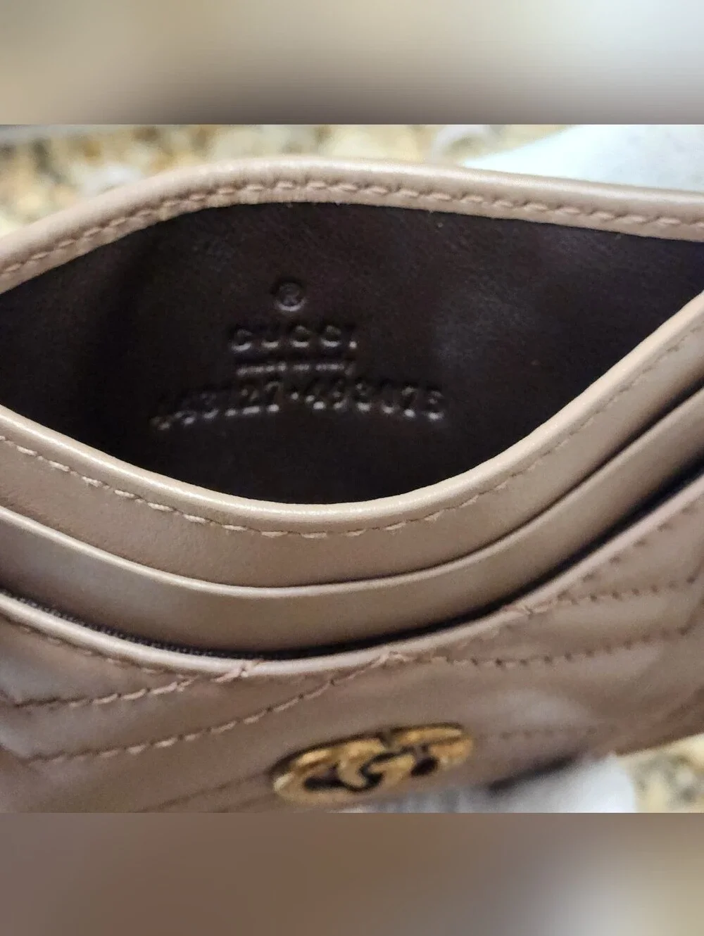 Gucci GG Marmont Card Case With Dustpouch, Papers & Box